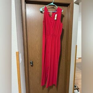 Elegant Red Jumpsuit